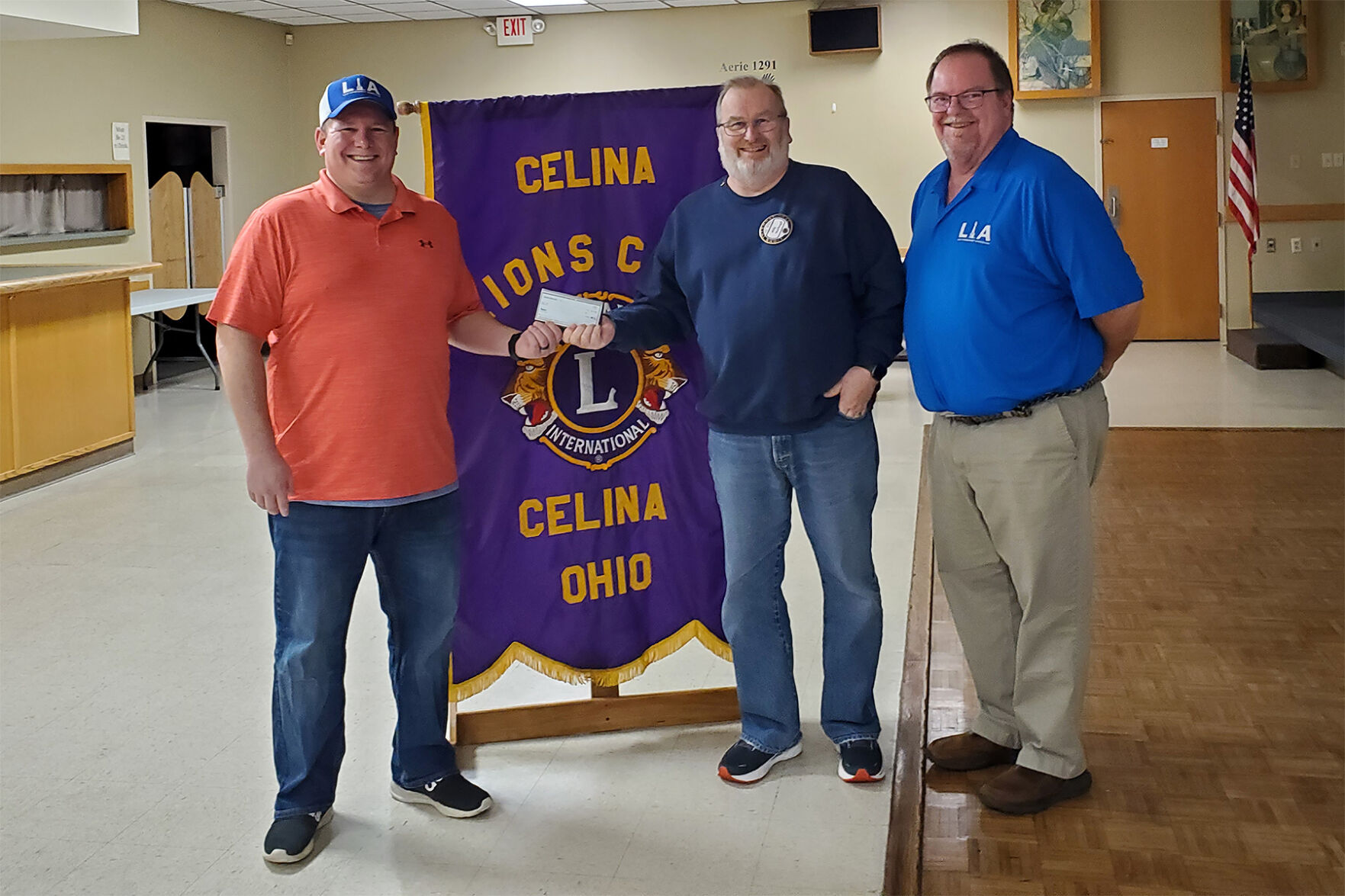Celina Lions Club donates $5,000 for West Bank shelter house